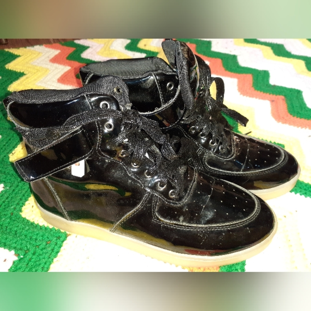 Light up PVC Sneakers with USB charging port